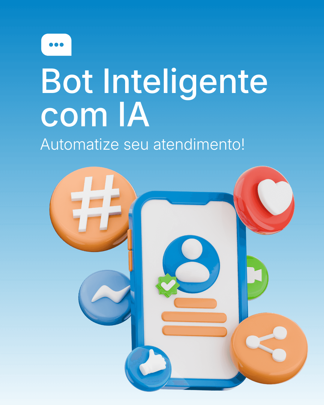 Bot inteligente com IA - Automatize seu atendimento